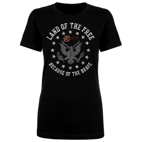 LAND OF THE FREE - WOMEN'S FITTED T-SHIRT - $D5C6HG$ Thumbnail